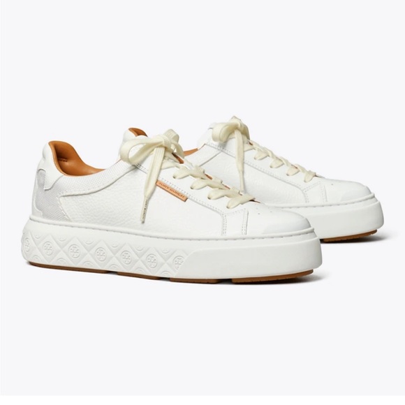 TORY BURCH Ladybug Sneaker Color: White / White / White women size 6.5 - Picture 1 of 17